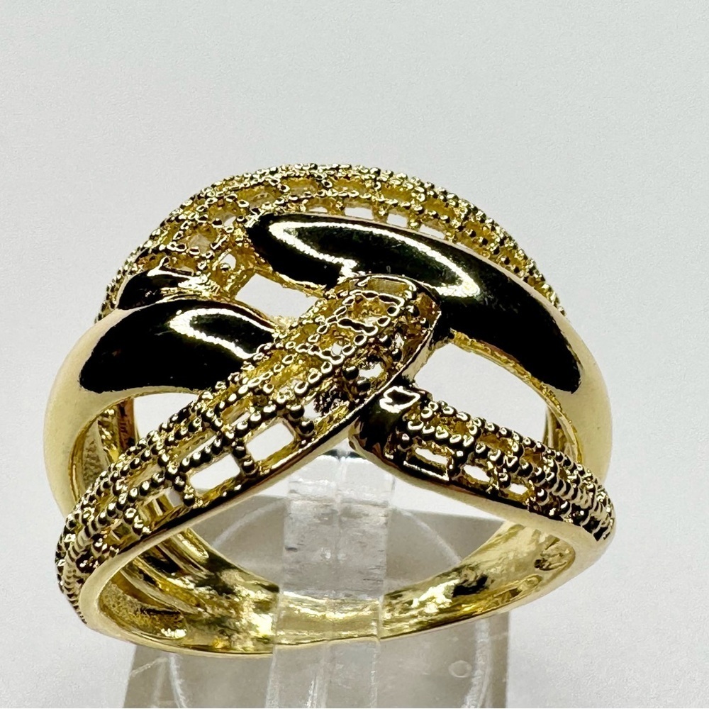 Gold Multi Weave Ring - Picture 8 of 8